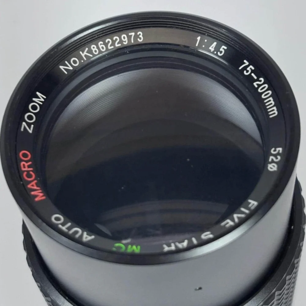 Five Star 75-200mm f4.5 MC Auto Macro‎ Zoom Lens Minolta MD Mount Black